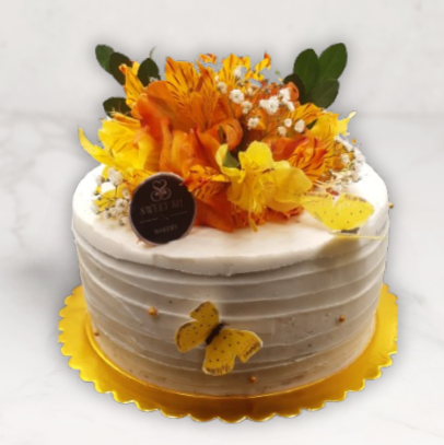 Naked Cake Flores Amarillas